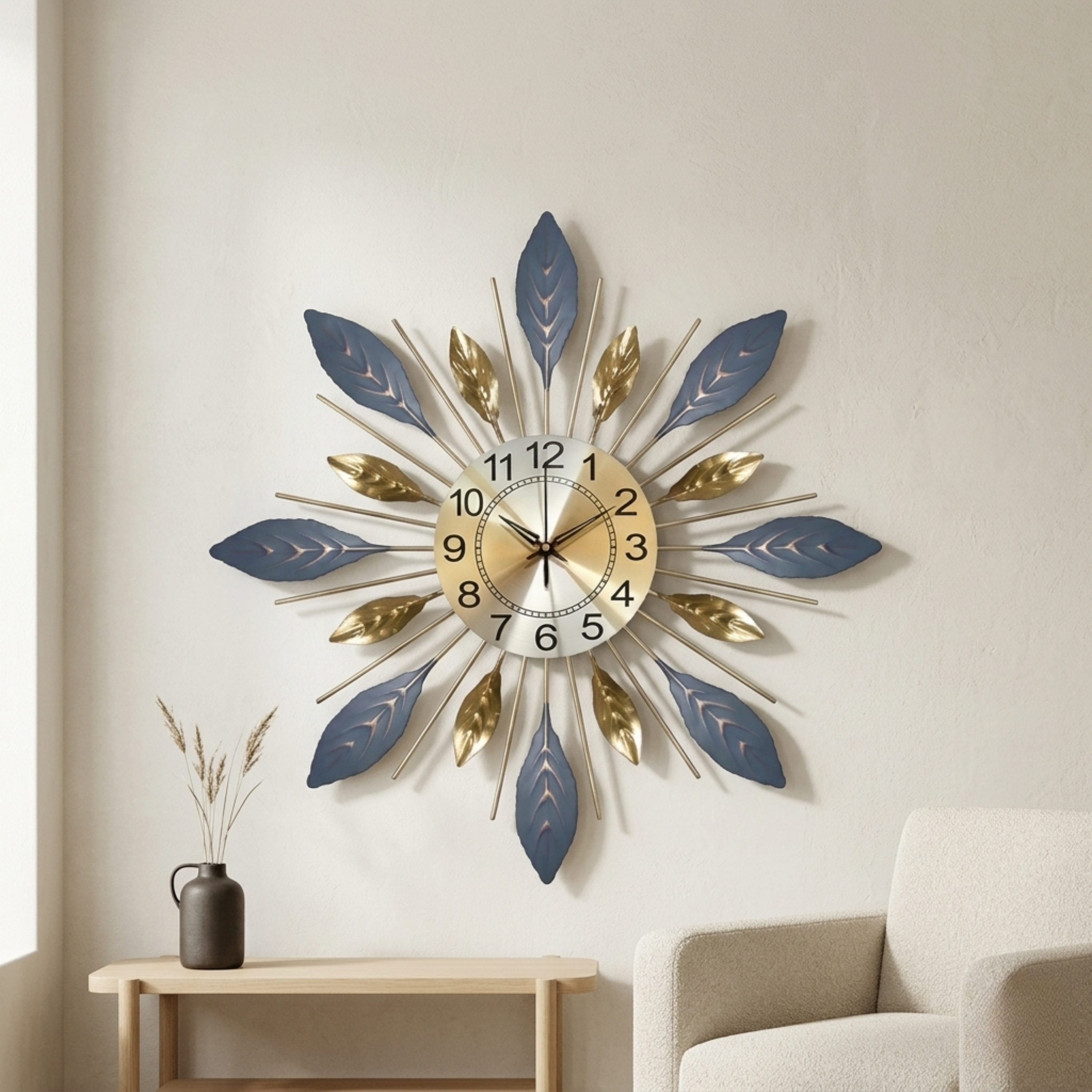 Modern Metal Silent Wall Clock