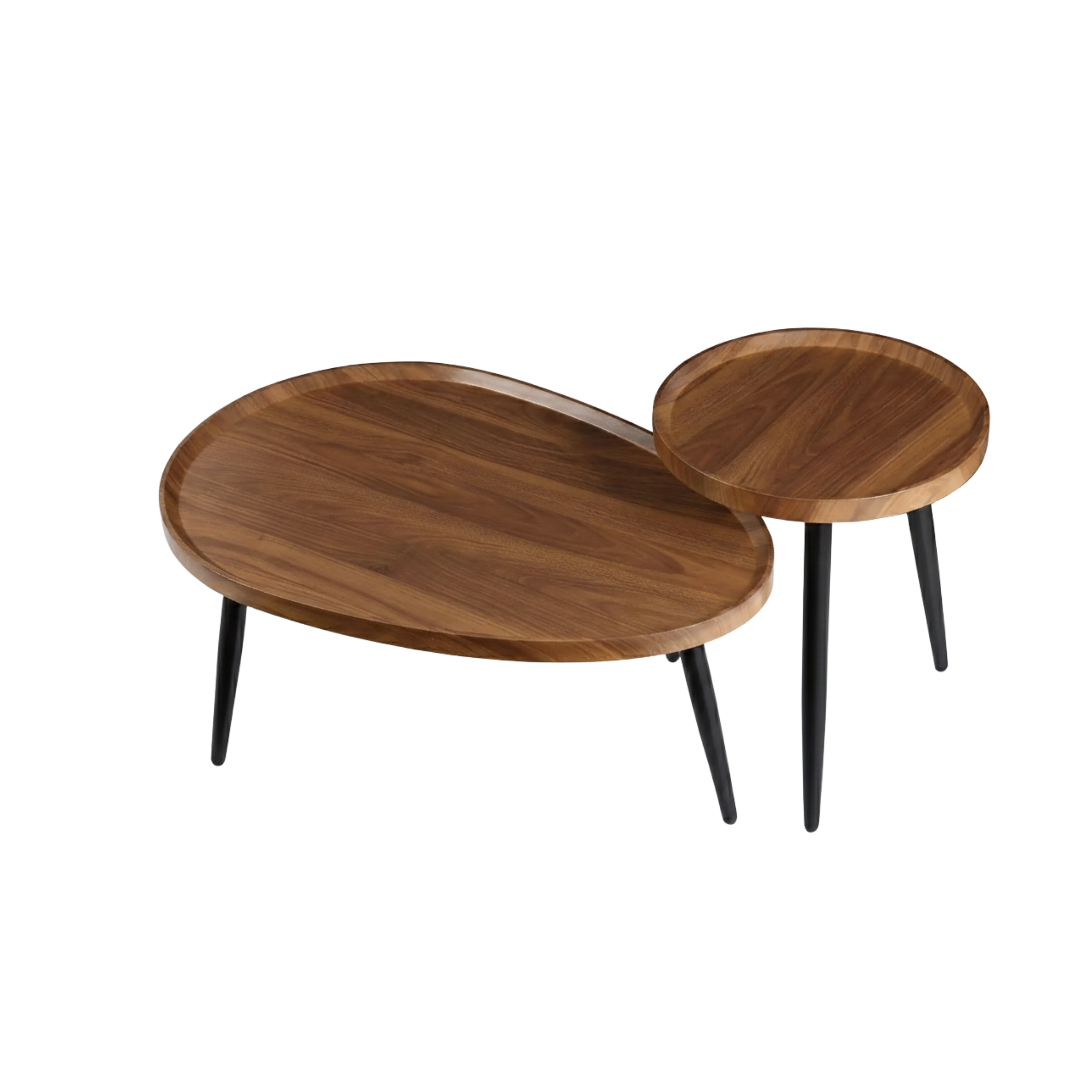 Irregular Wooden Side Table