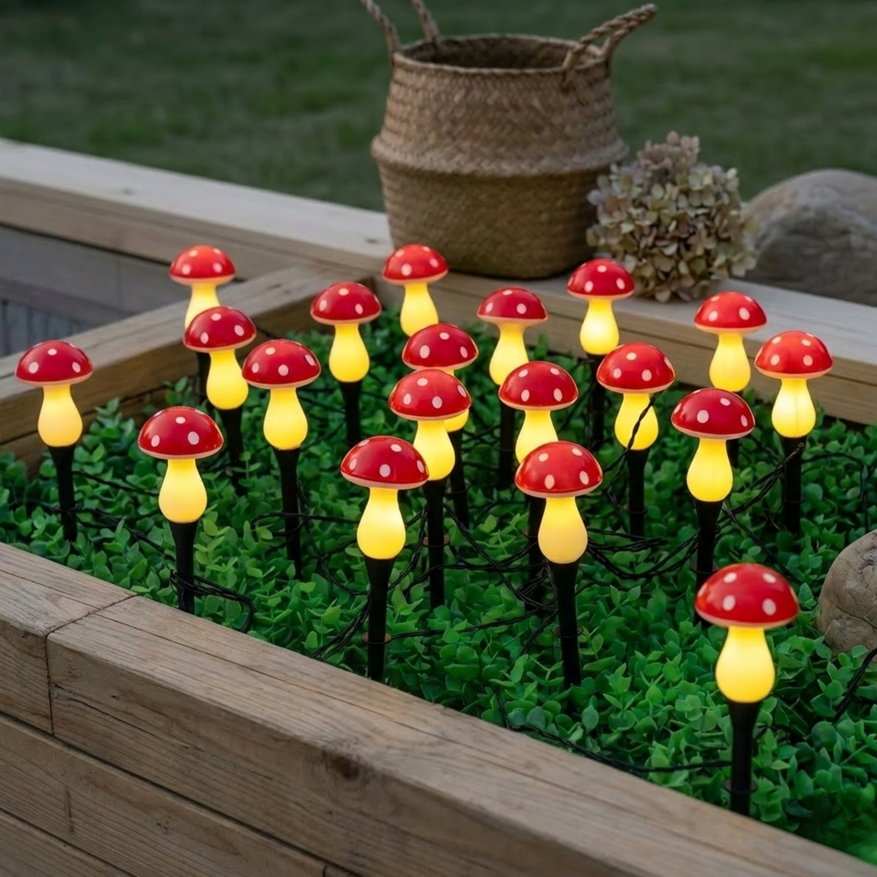 Mushroom Solar Outdoor Light