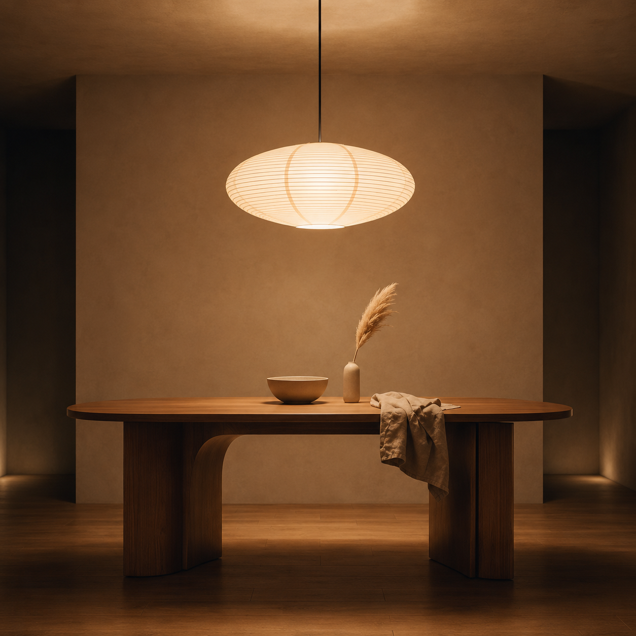 Wabi-Sabi Paper LED Ceiling Light