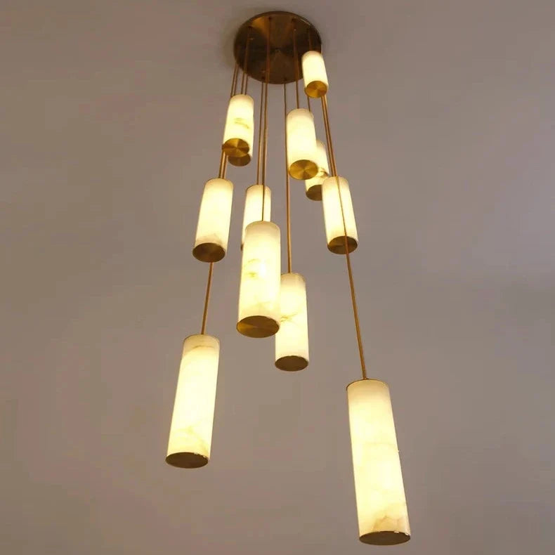 Darlen Marble Modern Staircase Chandelier