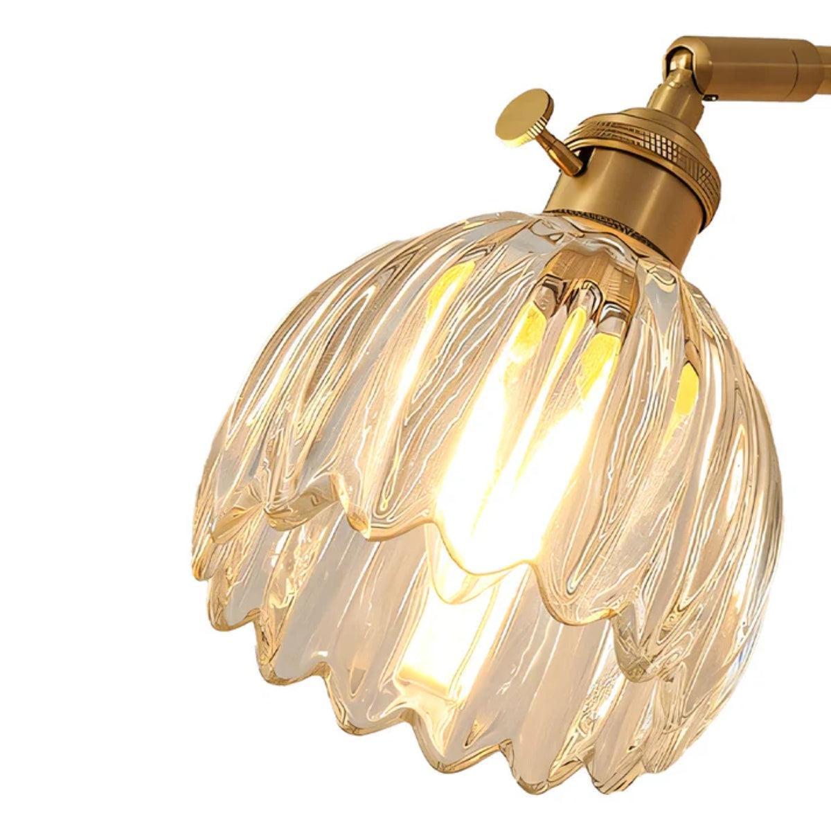Decorative Retro Tulip Flower Styled Wall Sconce Light With Adjustable Lighting