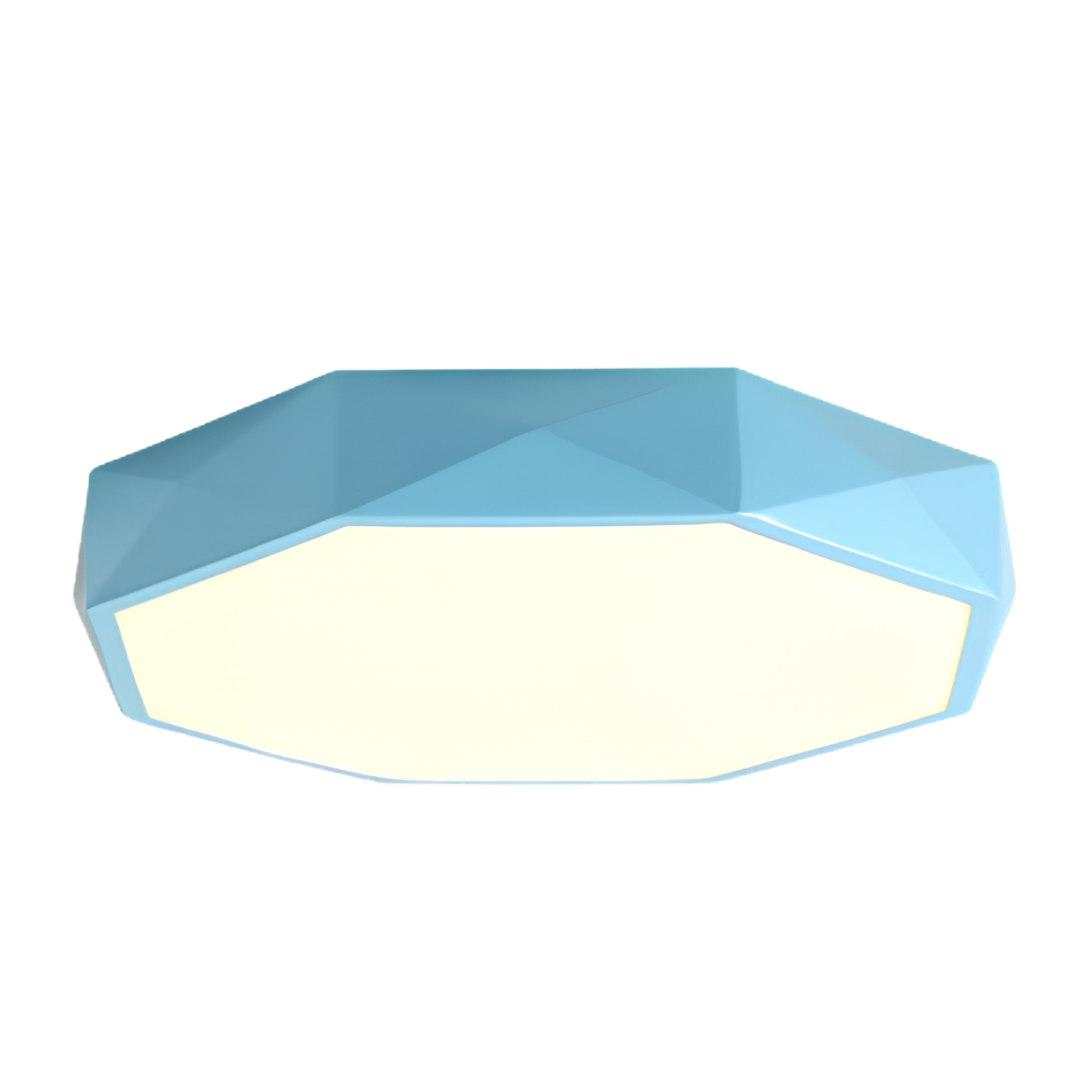 Gray Geometric LED Flush Mount Ceiling Light