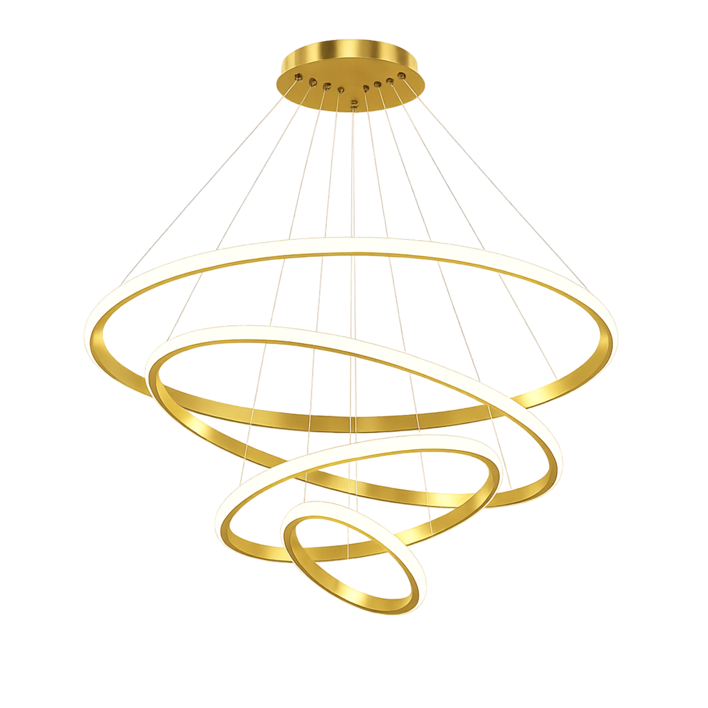 Gold Ring LED Pendant Chandelier Ceiling Light