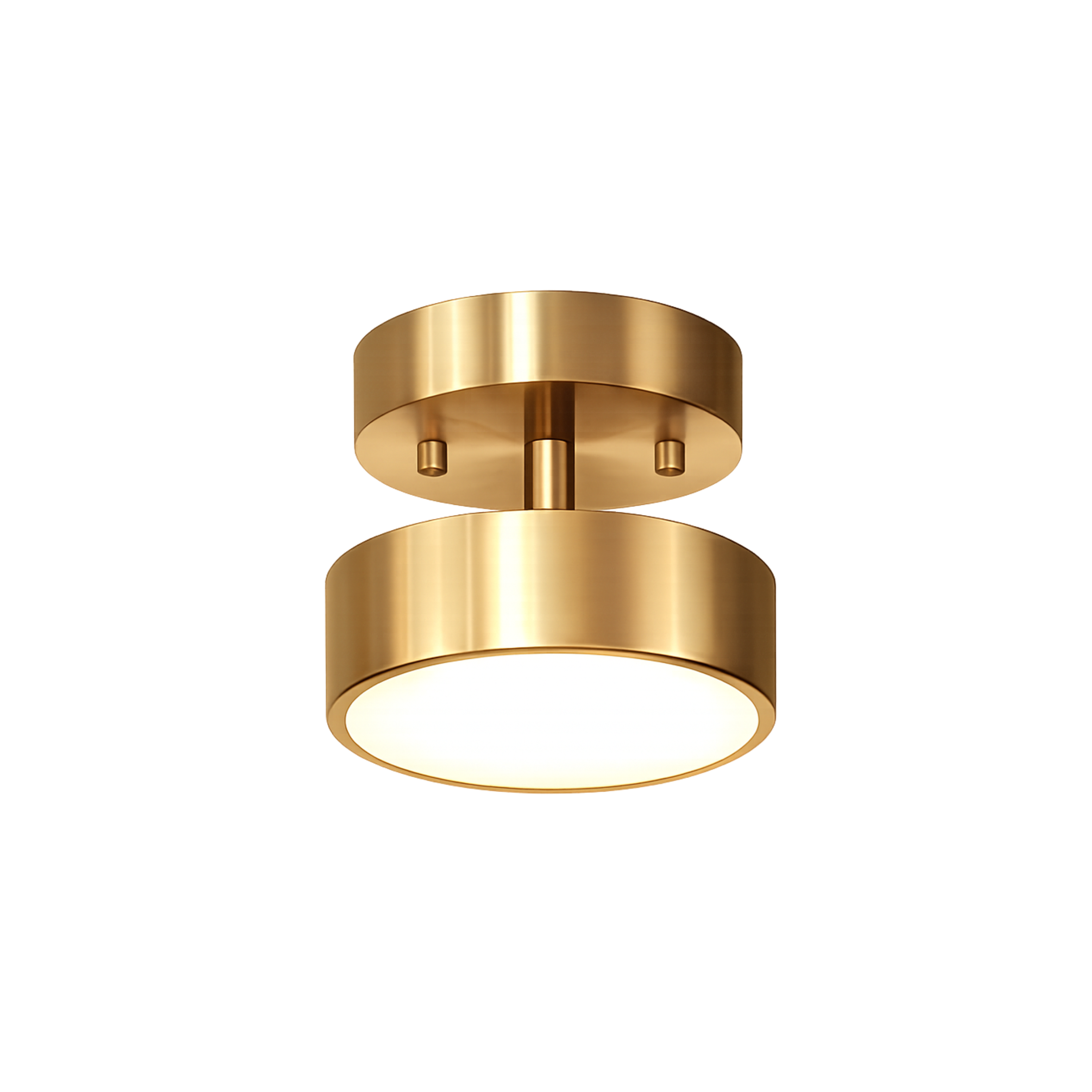 Modern Nordic Round Copper LED Ceiling Light