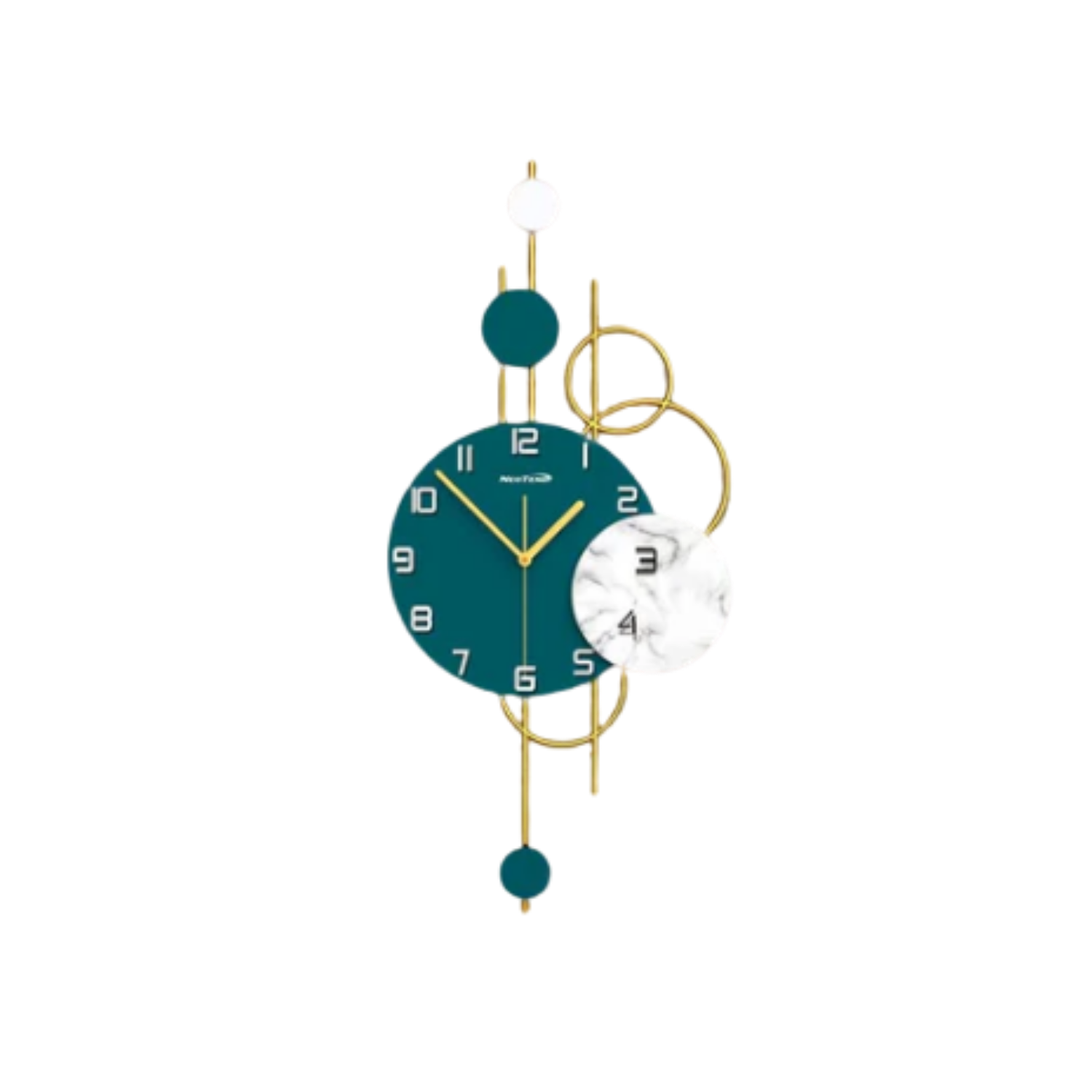 Metal Wall Clock with 7 Circles