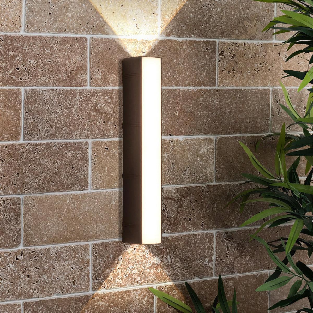 Exterior Outdoor Wall Light With Wide Up Down Lighting
