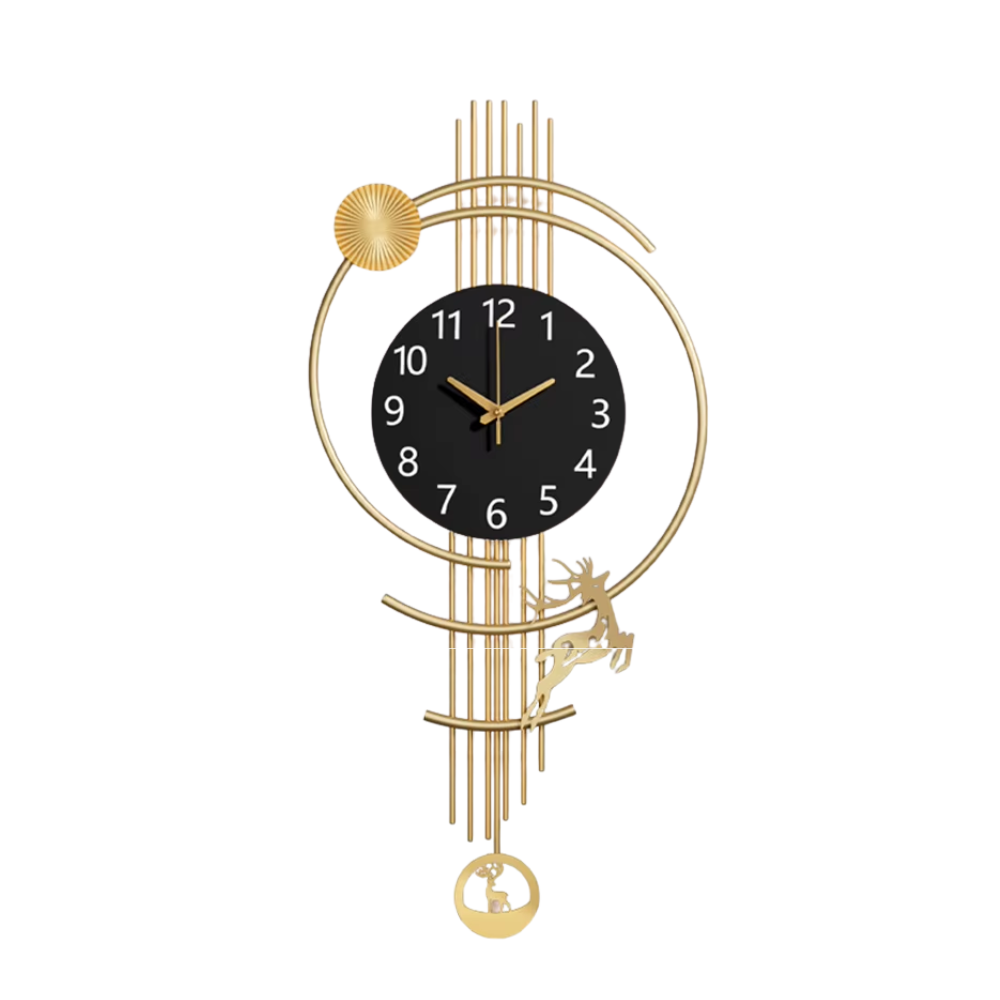 Living Room Golden Wall Clock