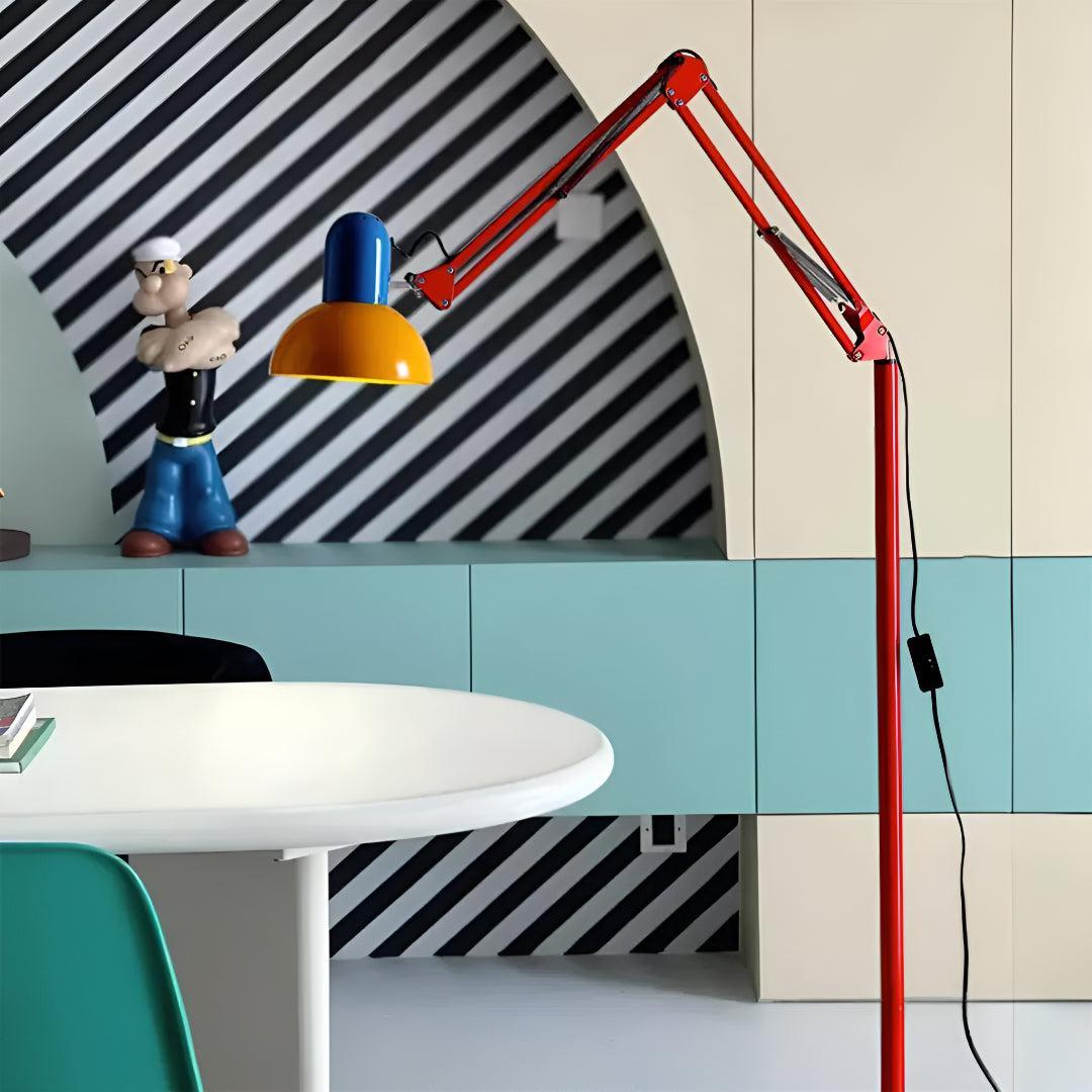 Memphis Modern Adjustable Floor Lamp With Reading Light