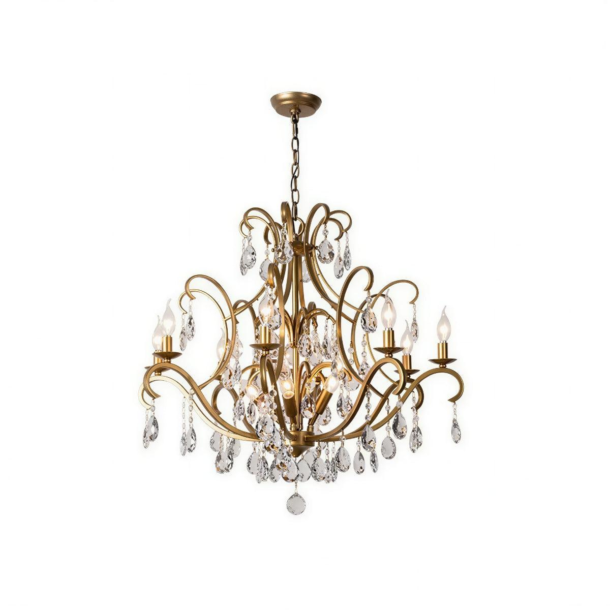 Modern Crystal Chandelier Light With Agate Design