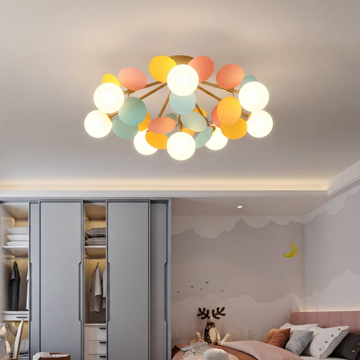 Modern Flushmount Ceiling Light Fixtures With Spherical Design