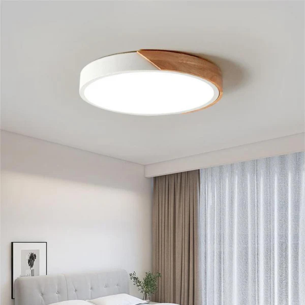 Modern Minimalist Circular Flush Mount Ceiling Lighting Fixture