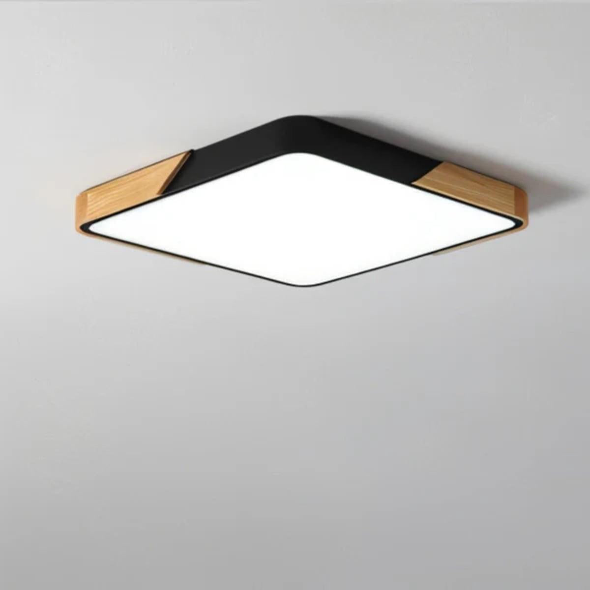 Modern Minimalist Square Flushmount Ceiling Lighting Fixture
