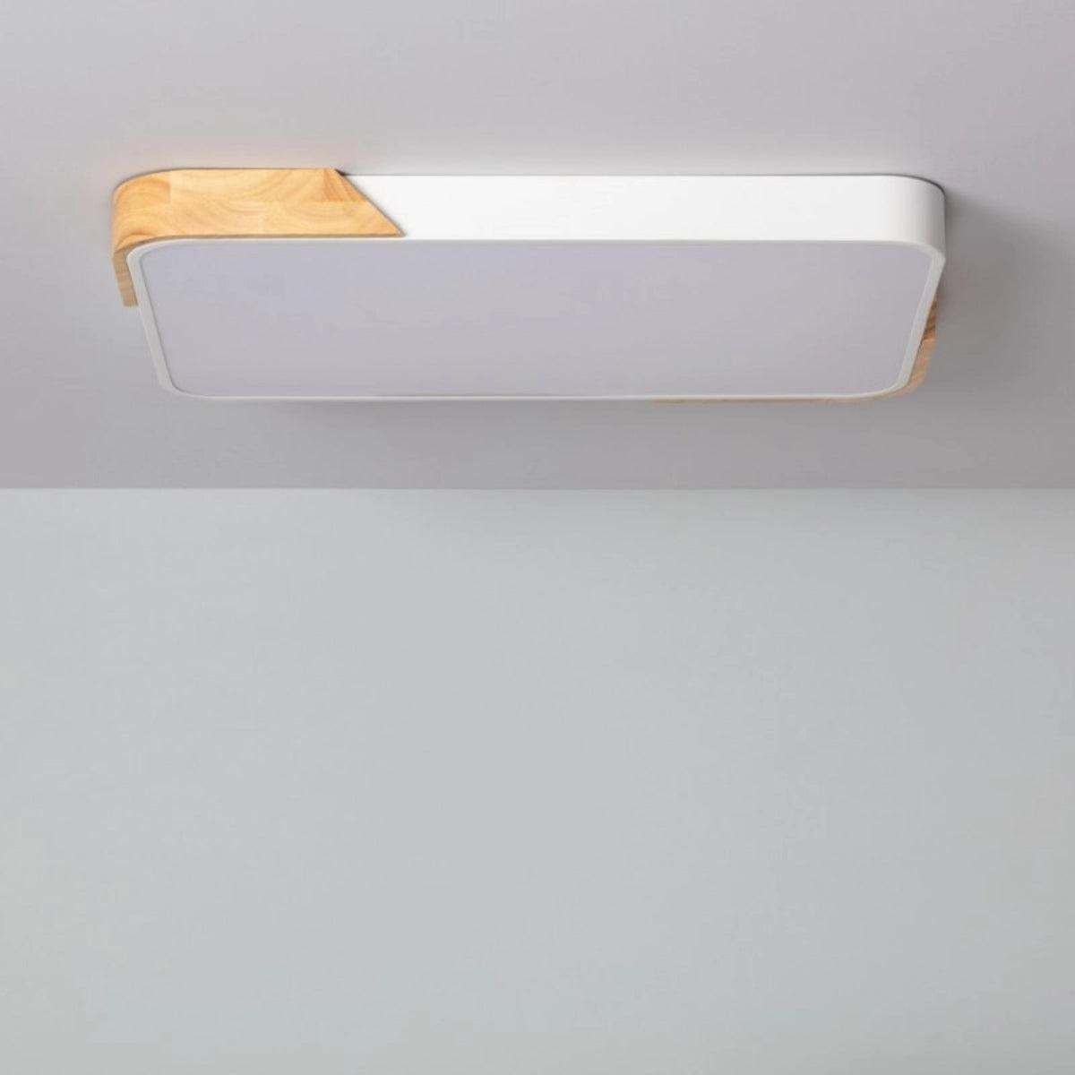 Modern Minimalist Square Flushmount Ceiling Lighting Fixture
