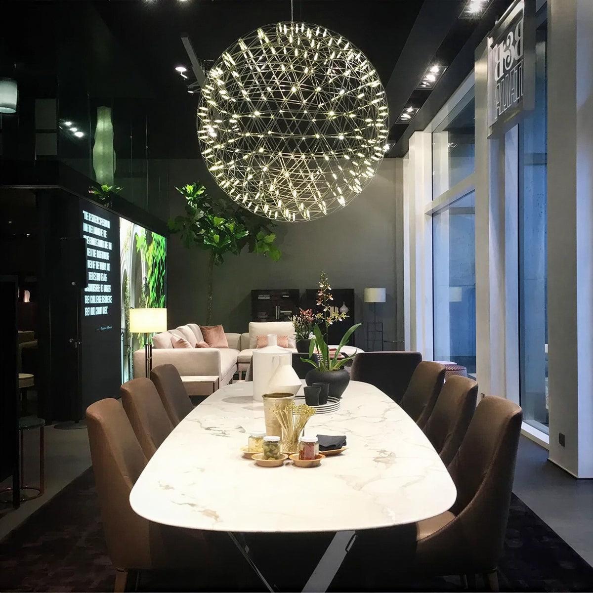 Modern Sphere Chandelier Light Fixture With Globe Style