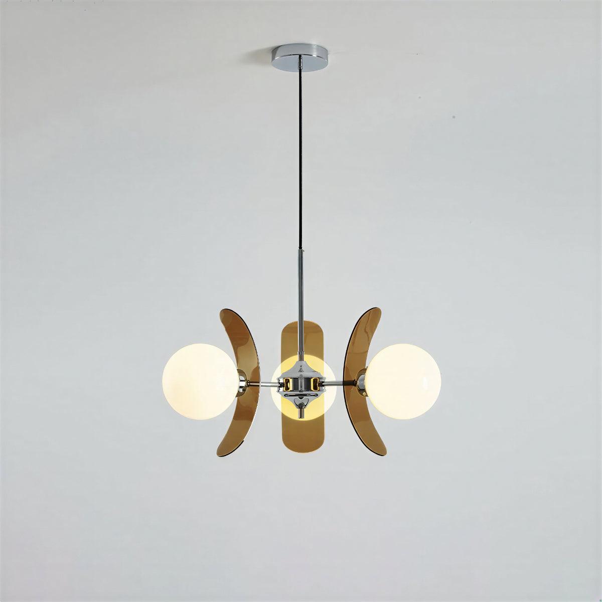 Modern Sputnik Chandelier Light With Glass Globe Shades