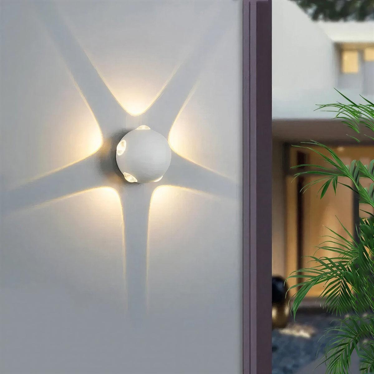 Outdoor Wall Sconce Light With Multi Beam Design