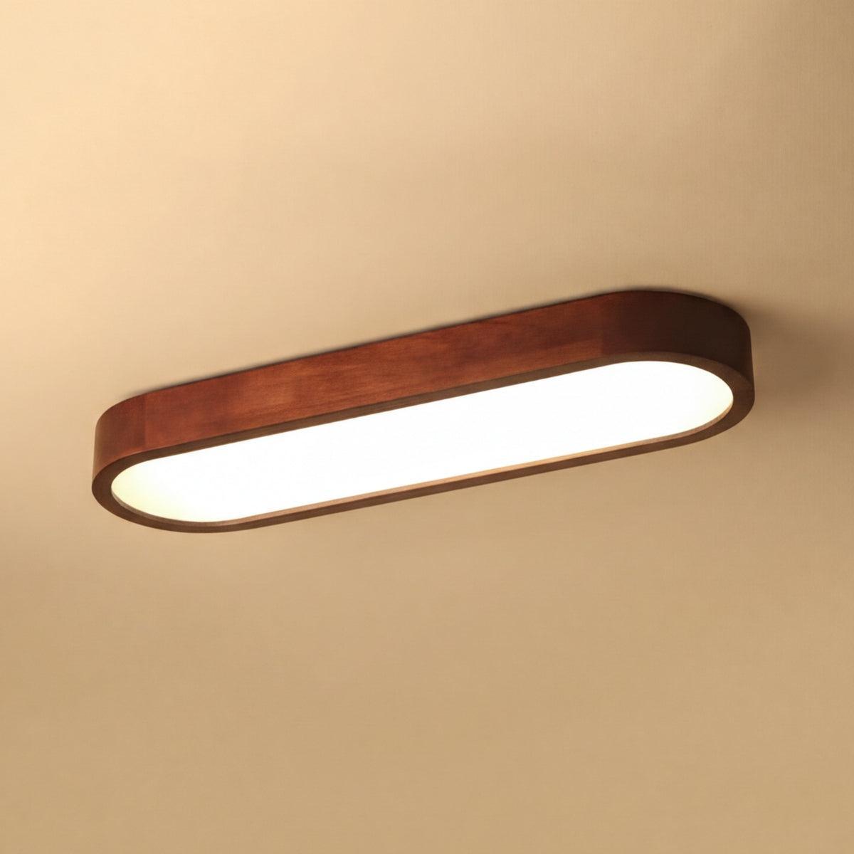 Oval Shaped Modern Linear Ceiling Light
