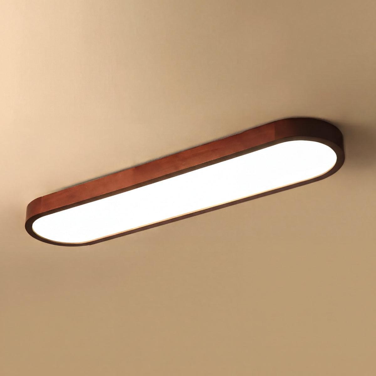 Oval Shaped Modern Linear Ceiling Light