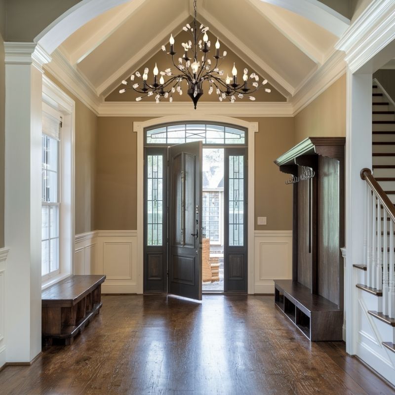 Rustic Wrought Iron Chandeliers 12 Lights
