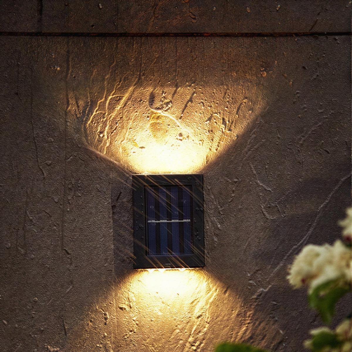 Solar Fence Lights For Outdoor Backyard Garden