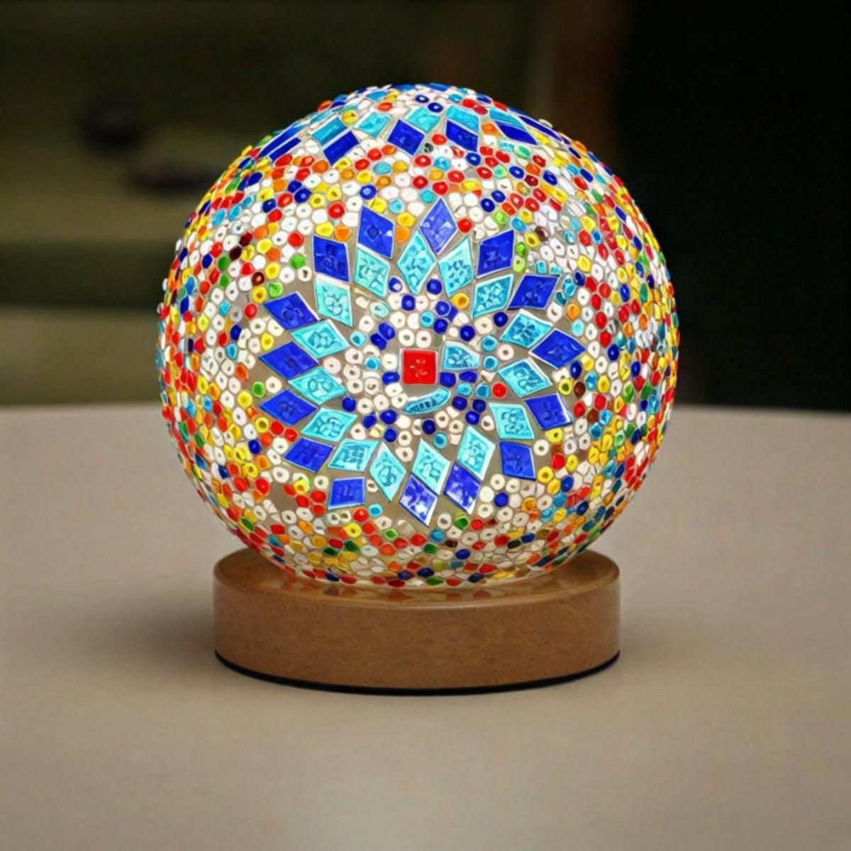 Turkish Style Lamp With Mosaic Boho Design