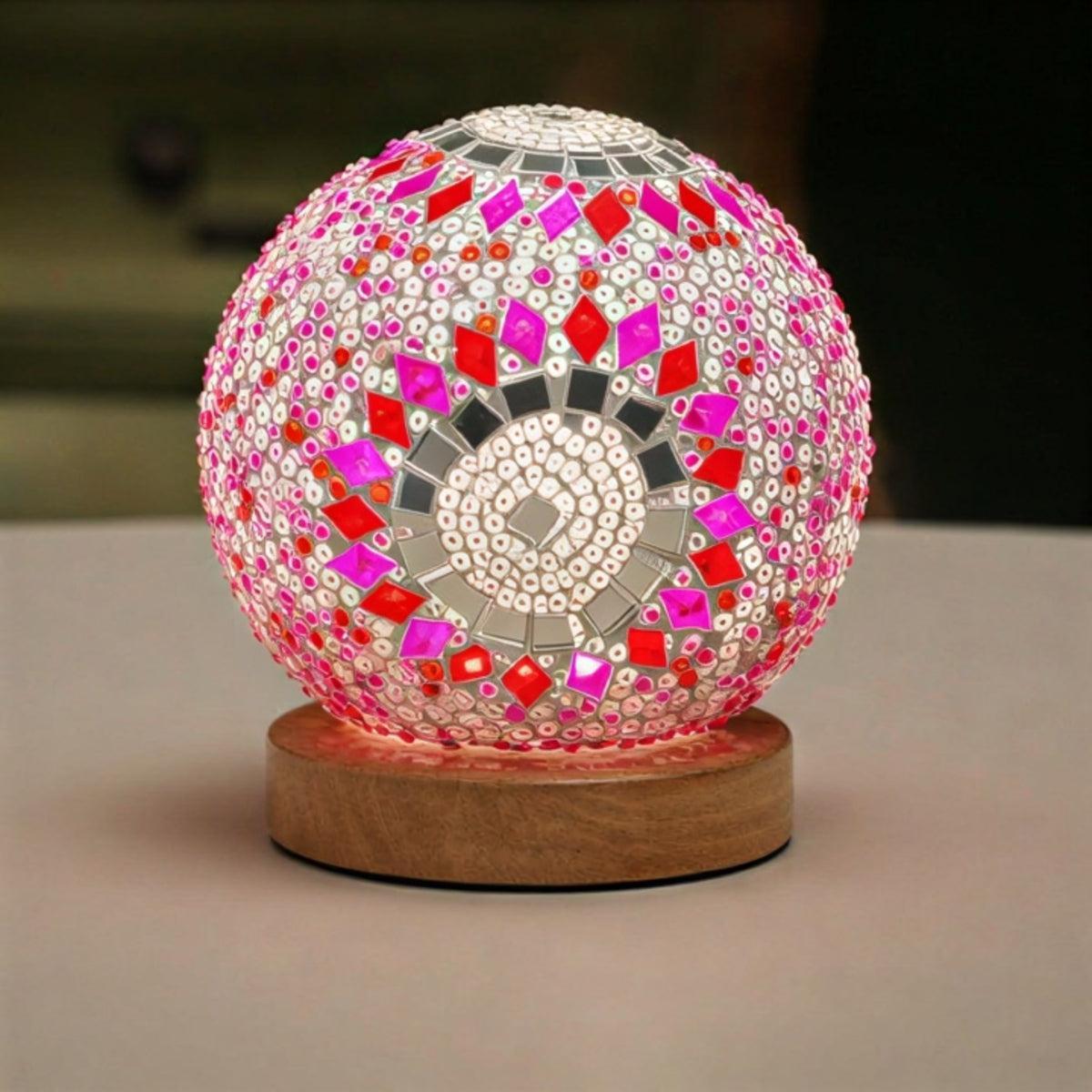 Turkish Style Lamp With Mosaic Boho Design