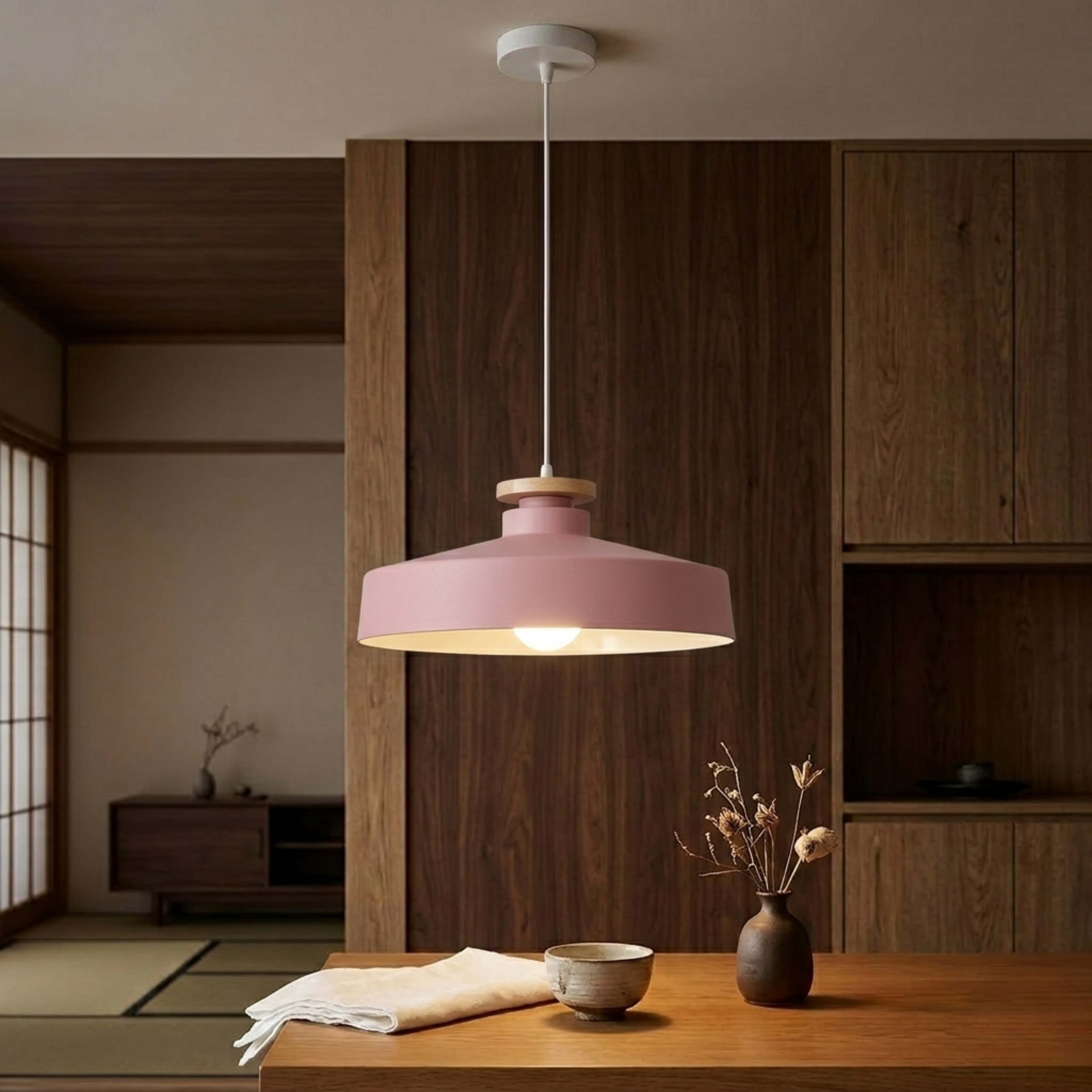 Black Iron LED Pendant Ceiling Light