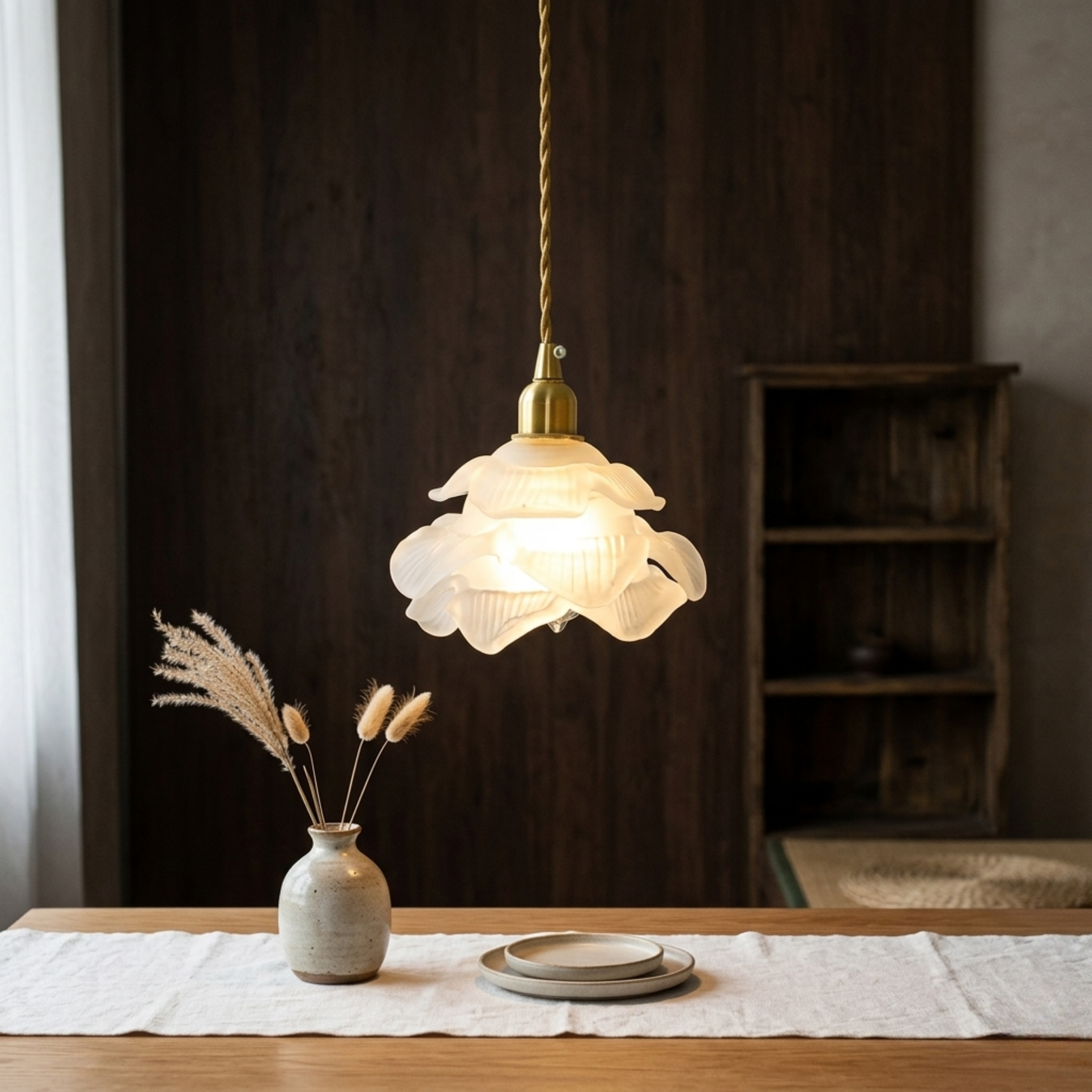 White Flower LED Pendant Ceiling Light