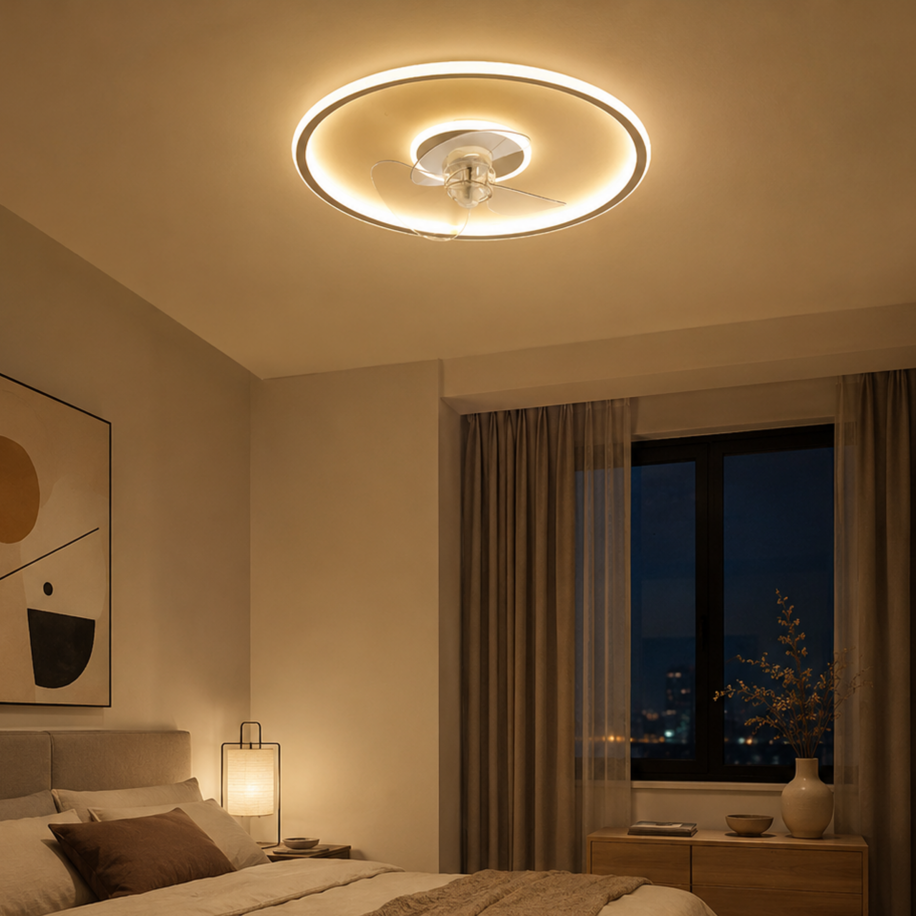 LED Fan Ceiling Light with Remote Control
