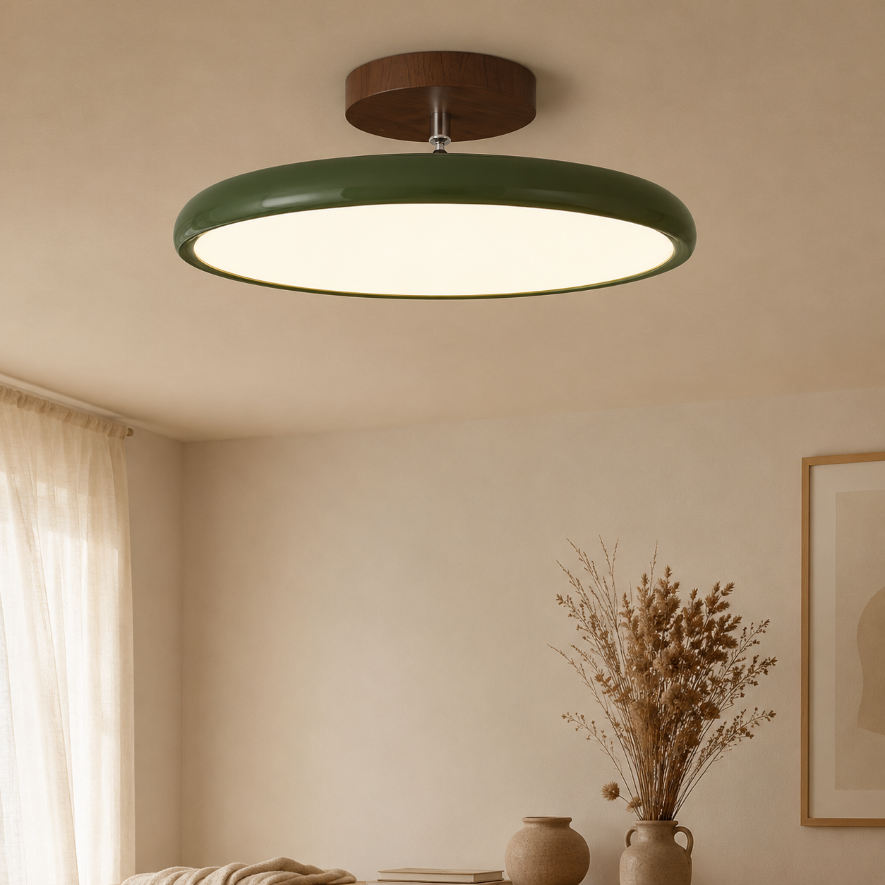 Round Retro LED Vintage Ceiling Light