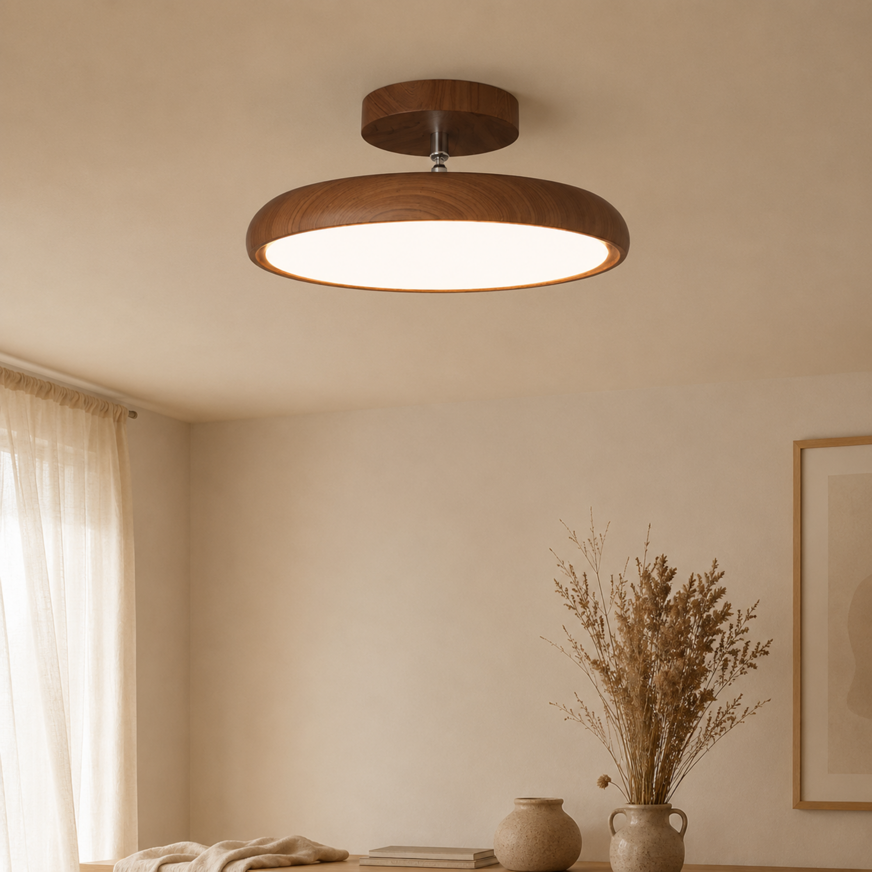 Round Retro LED Vintage Ceiling Light