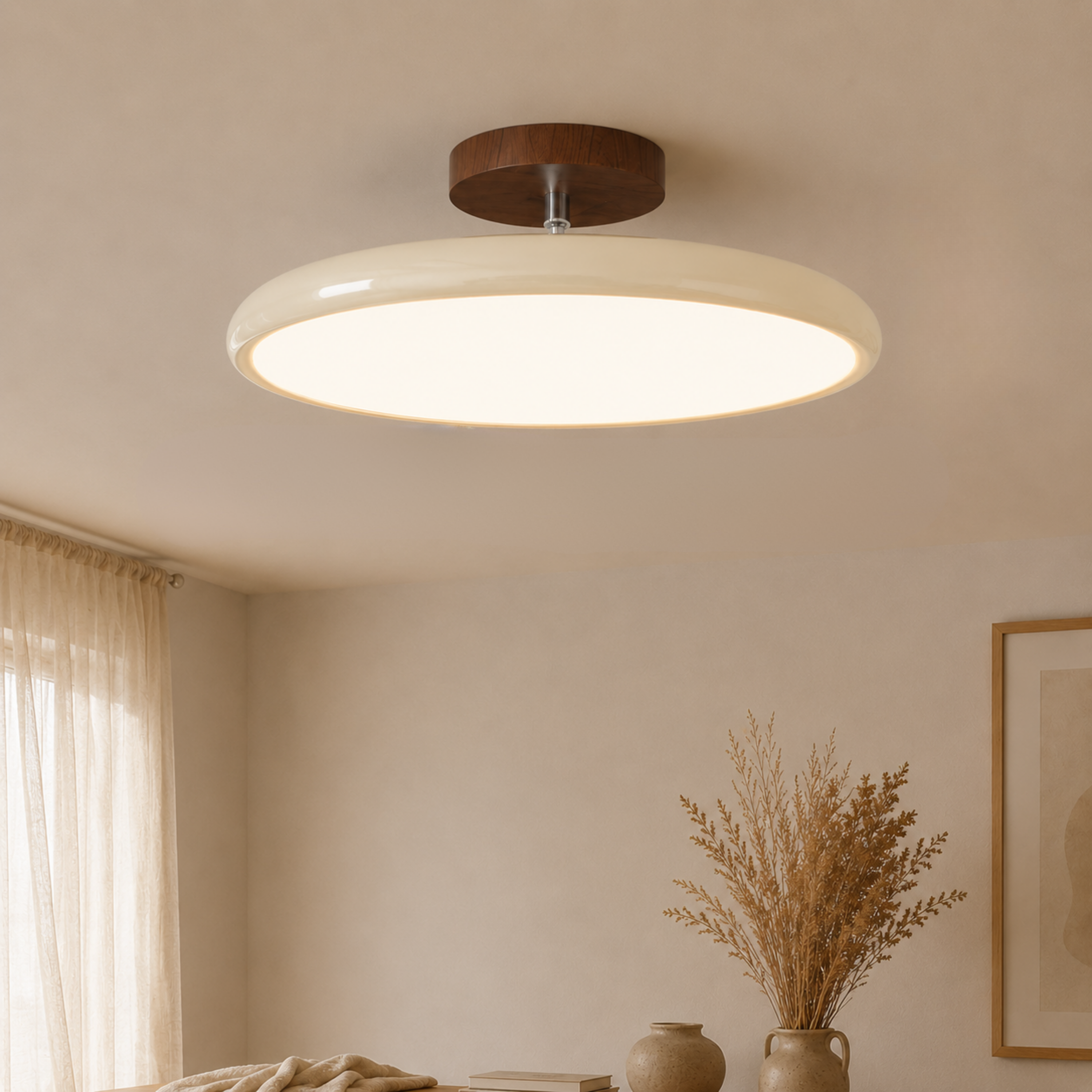 Round Retro LED Vintage Ceiling Light