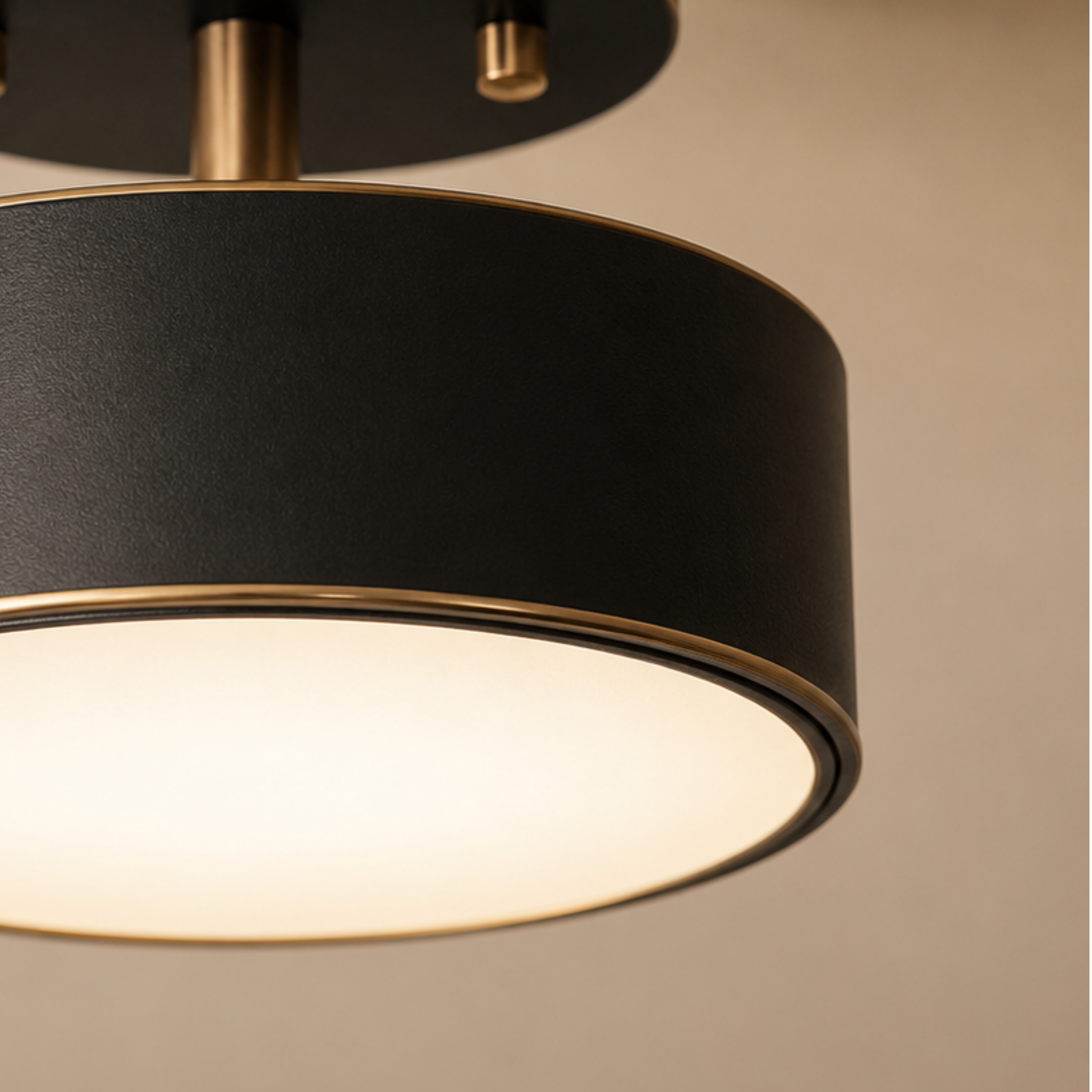 Modern Nordic Round Copper LED Ceiling Light