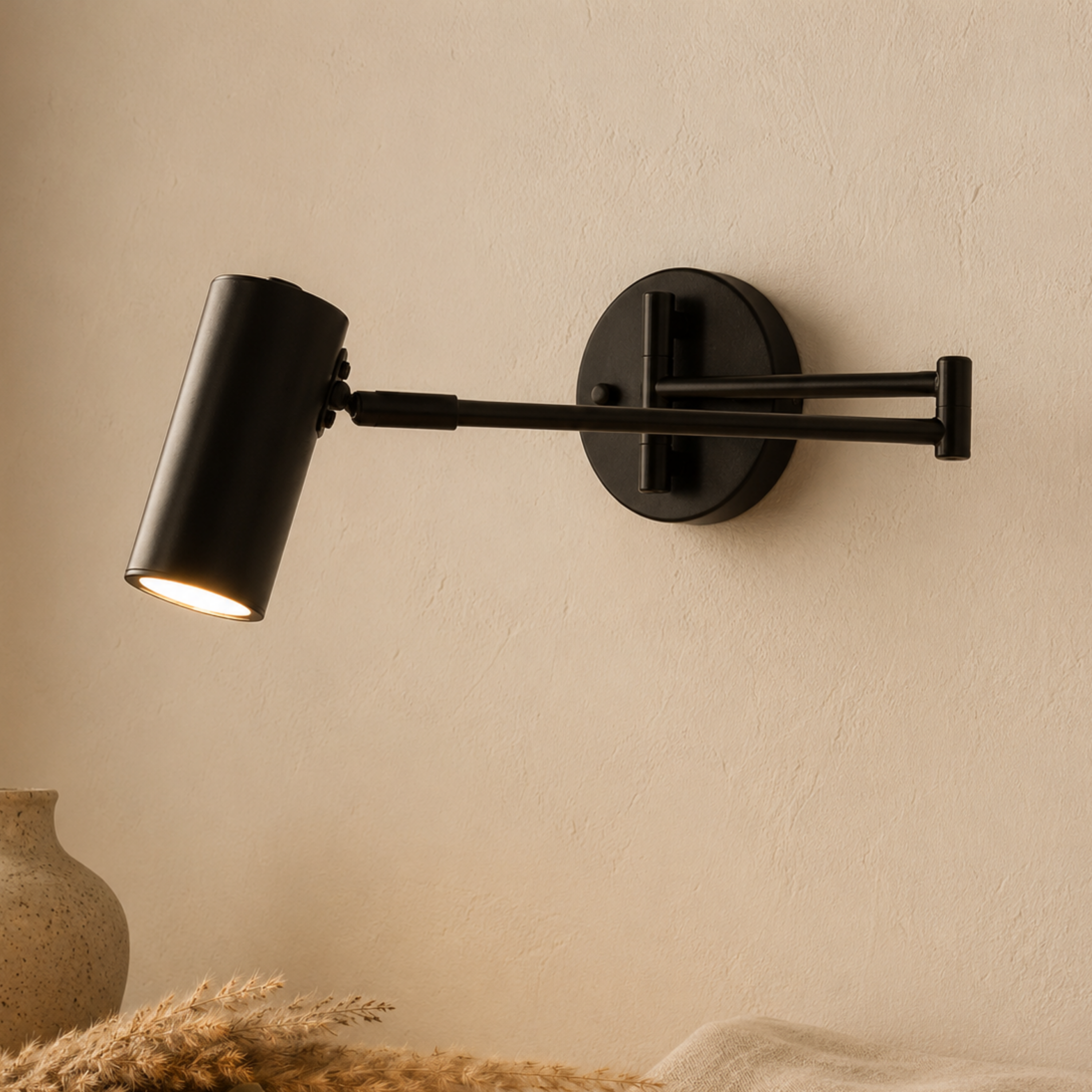 Adjustable Swing Arm Wall Light