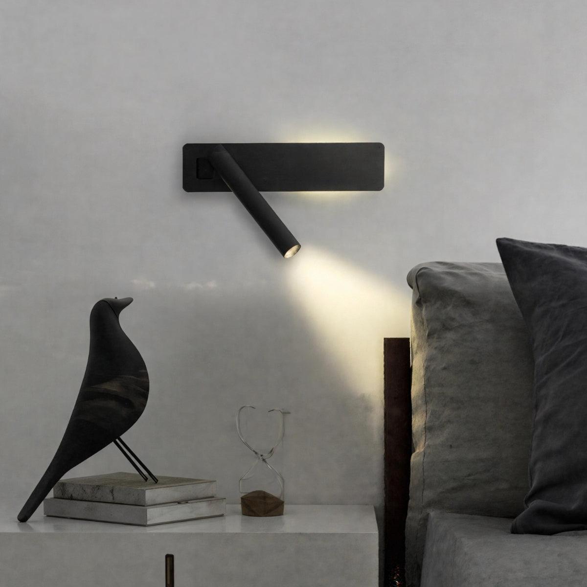 Wall Mounted Sconce Light With Adjustable Integrated Focused Beam