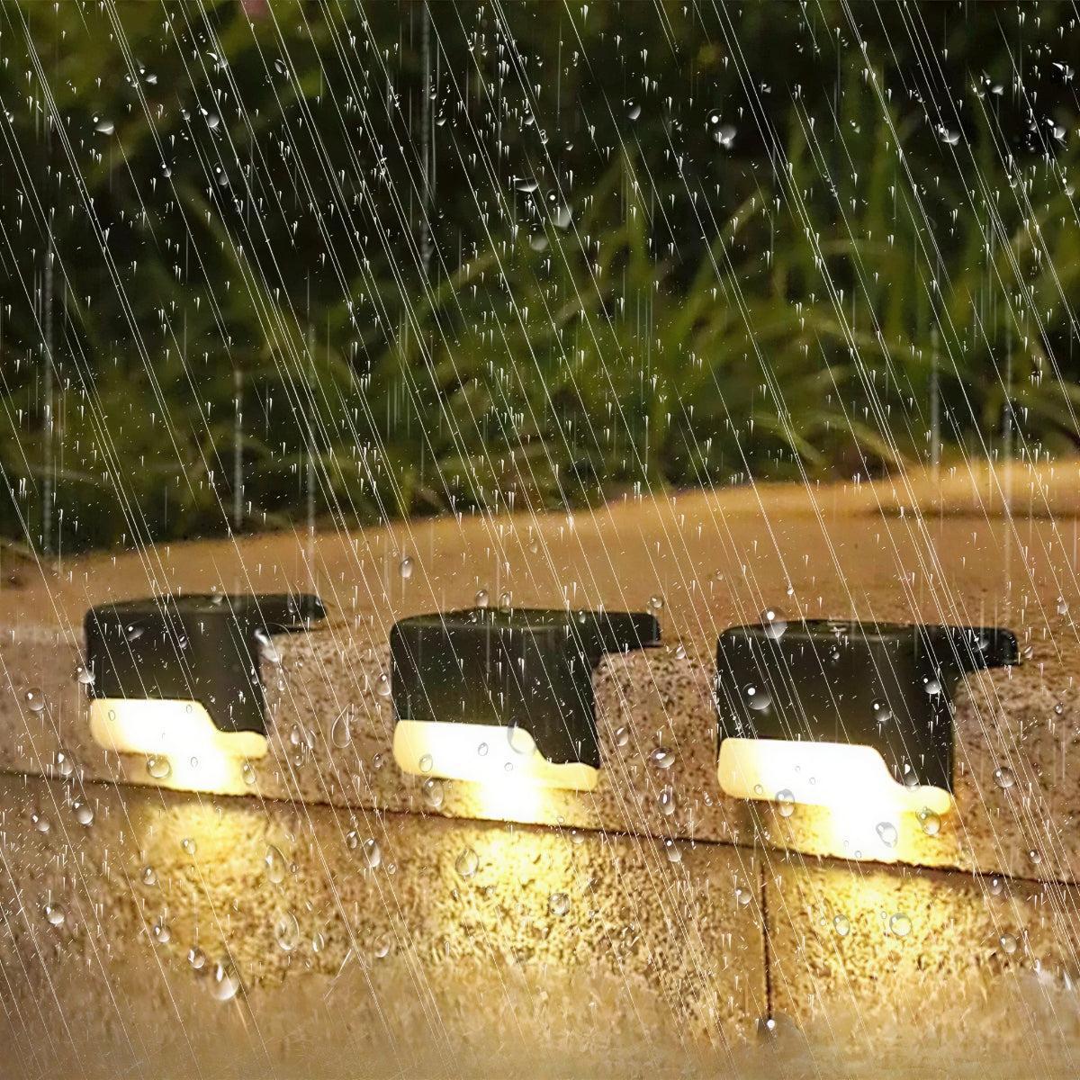 Wireless Solar Garden Wall Lights With Automatic Timer Activation