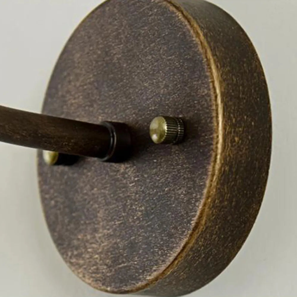 Antique Brass Rustic Bowl Shade Outdoor Wall Light For Garden And Porch