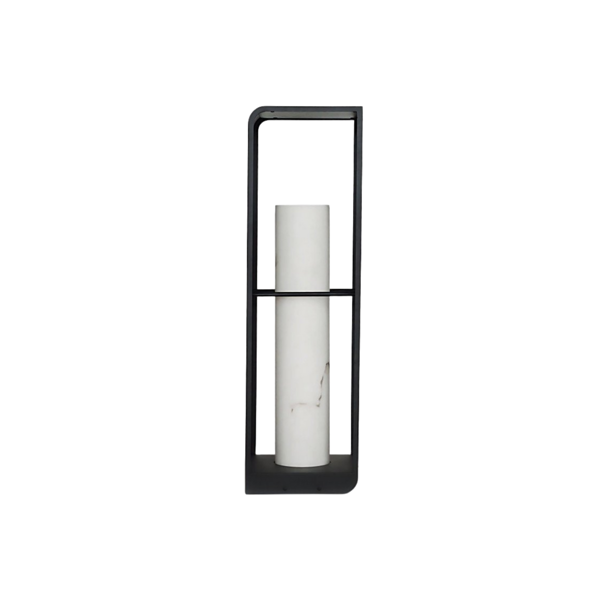 Black Aluminium Solar LED Outdoor Lantern Acrylic Garden Patio Light