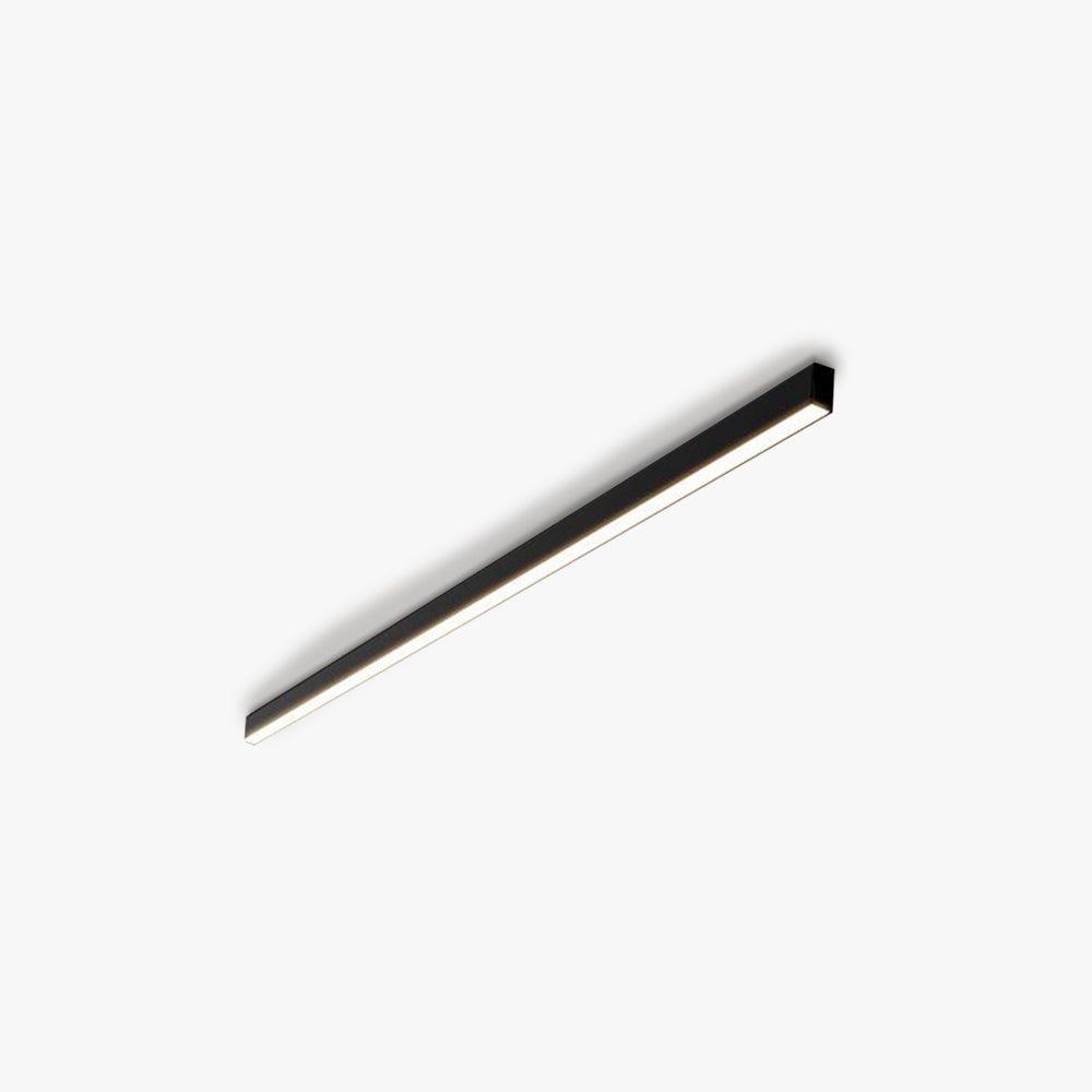Black Linear LED Ceiling Light And Wall Light Minimalist Strip Bar