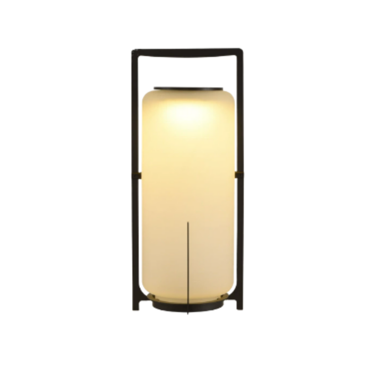Black Solar LED Garden Lantern Freestanding Outdoor Patio Light