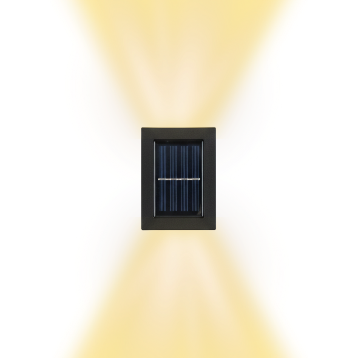 Black Solar LED Outdoor Wall Light Up and Down Solar Garden Light