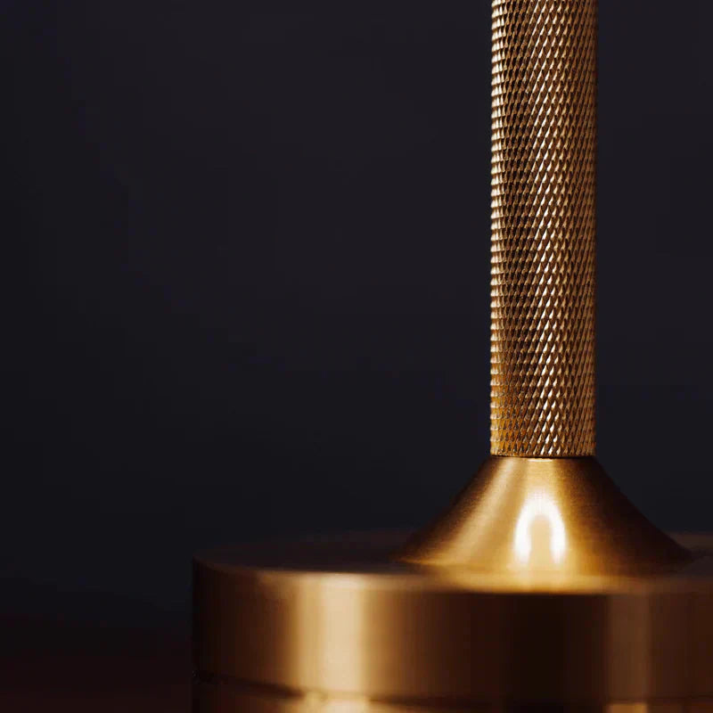 Brass Cordless Rechargeable LED Table Lamp USB Metal Bedside Lamp
