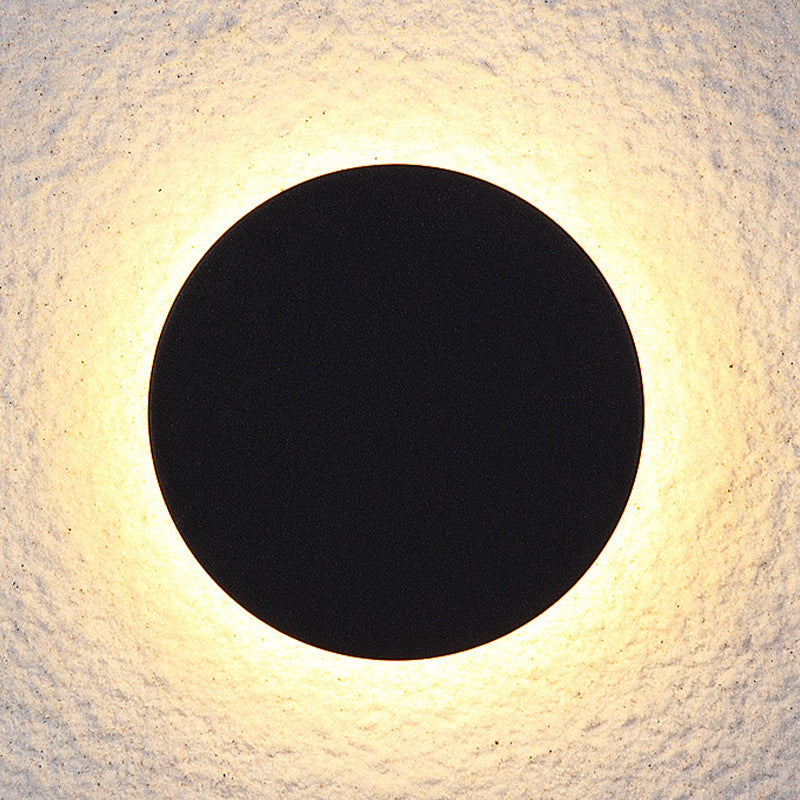 Minimalist Round And Square Outdoor Wall Light LED Black And White