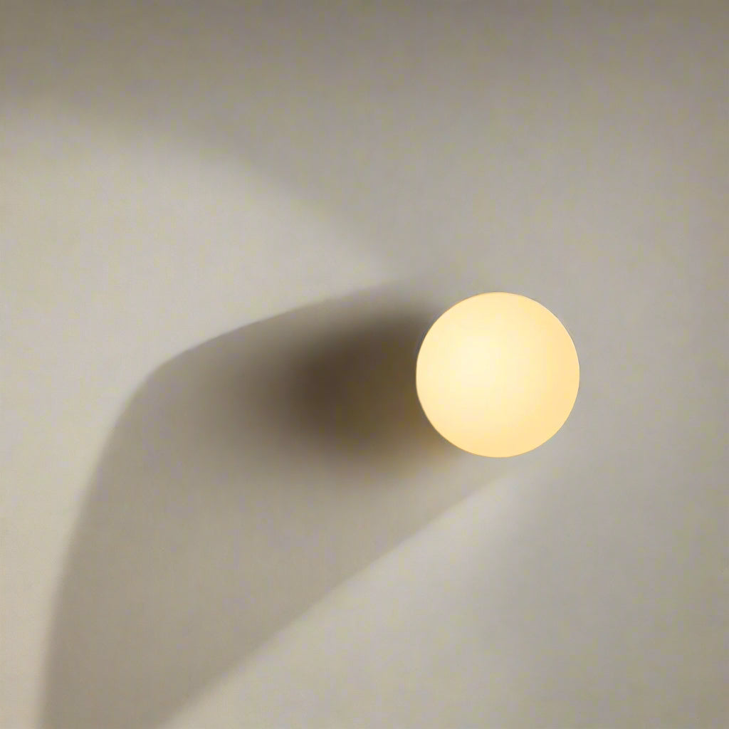 Minimalist Round Glass Wall Sconce G9 LED Wall Light