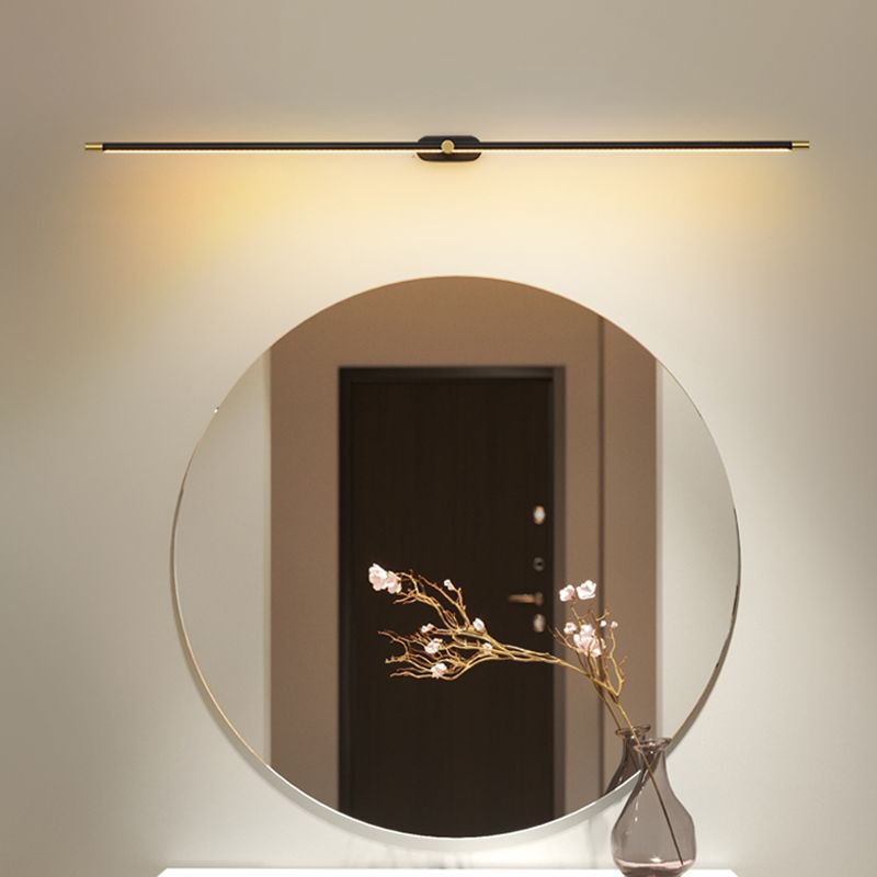 Minimalist Slim Linear LED Wall Light In Black Gold And White