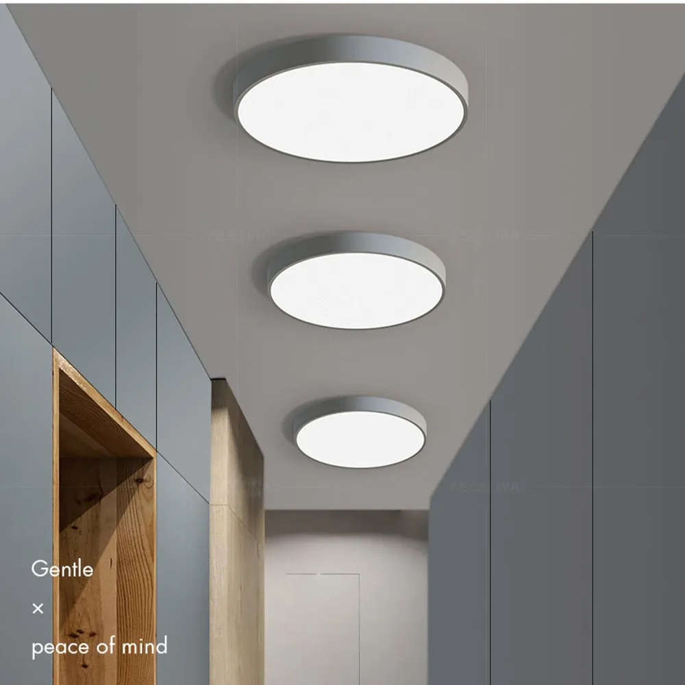 Minimalist Slim Round LED Flush Mount Ceiling Light