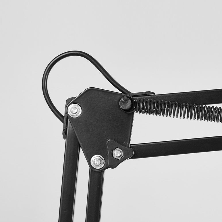Modern Adjustable Swing Arm Clip On Metal LED Desk Table Lamp