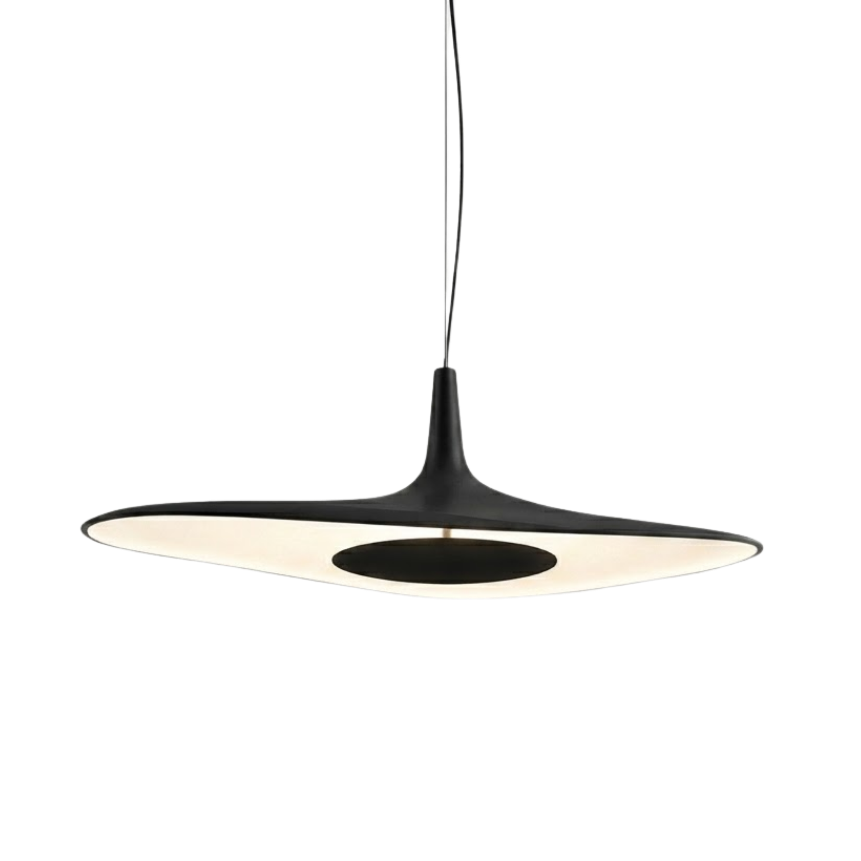 Modern Minimalist Irregular Wavy Disc Pendant Ceiling Light