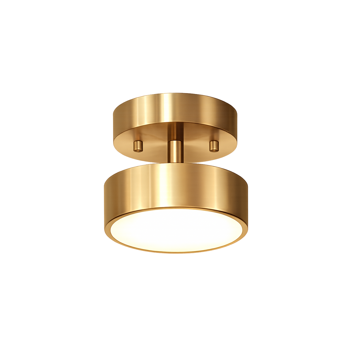 Modern Nordic Round Copper LED Ceiling Light